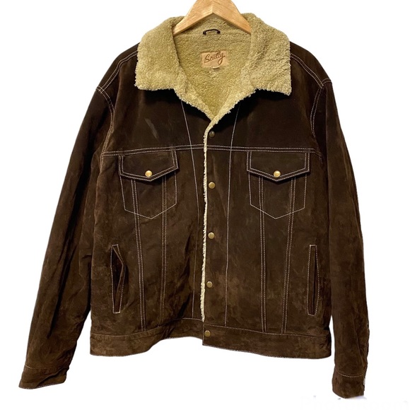 Scully Jackets & Coats Scully Boar Suede Pilot Jacket Faux